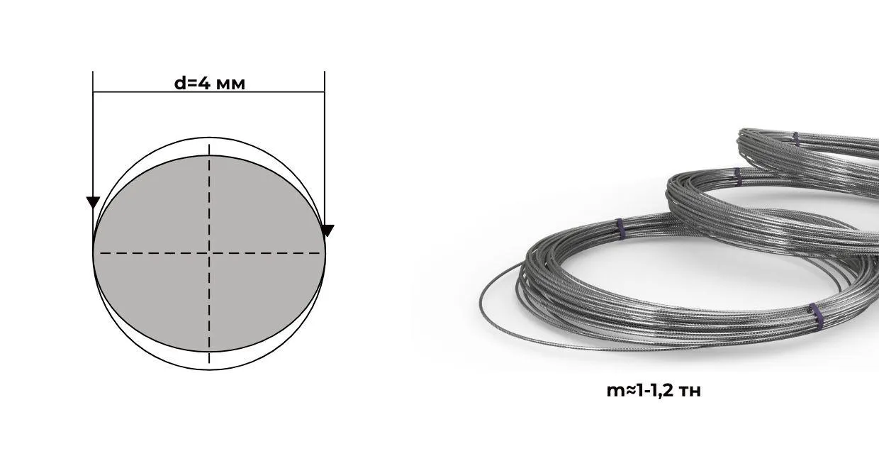 Проволока 4 мм Вр-1 ГОСТ 6727-80 бухта 