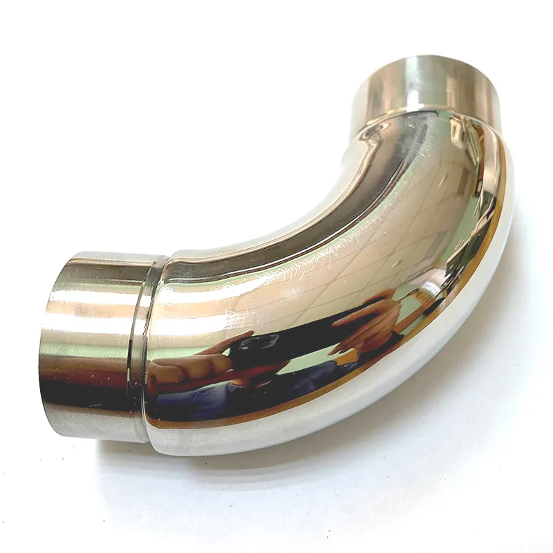 отвод поручня со вставками 90гр AISI 304 38x1.5 зеркало 