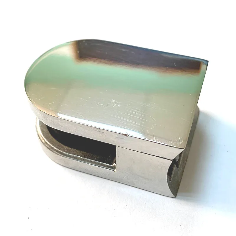 стеклодержатель для трубы 38.1 (8мм) AISI 304 50х40х25 литой, зеркало 