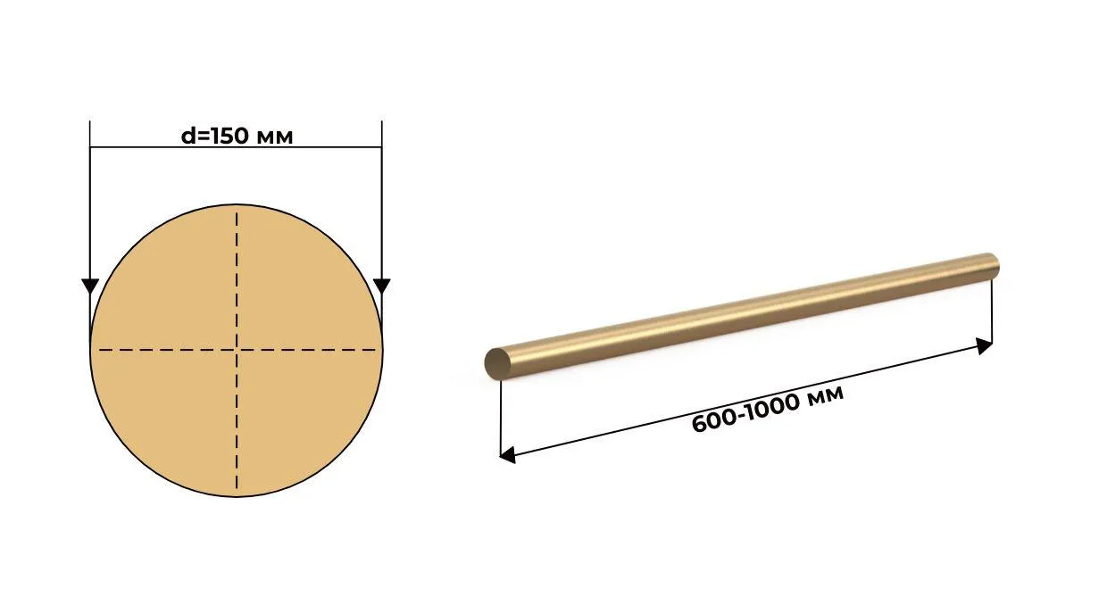 пруток латунный круг ЛС59 150 мм ГОСТ 2060 2006 