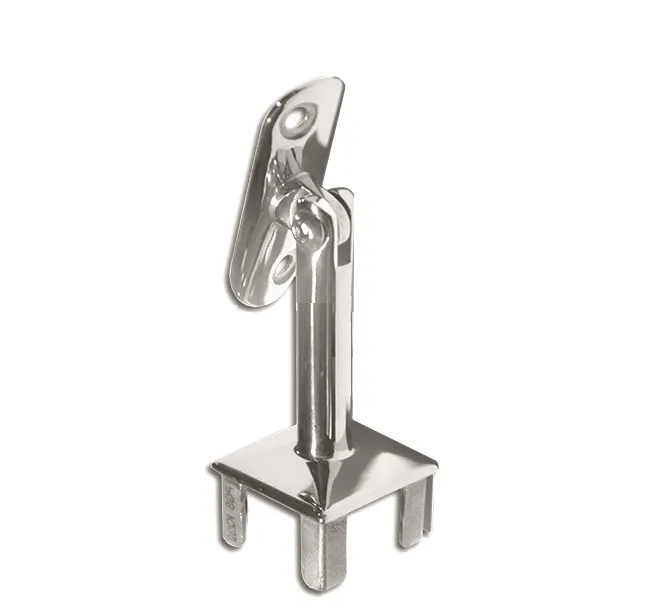 наконечник регулируемый, с ложементом 42,4 AISI 304 40x40 зеркало 